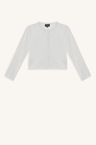 LUREX CARDIGAN in colour SILVER