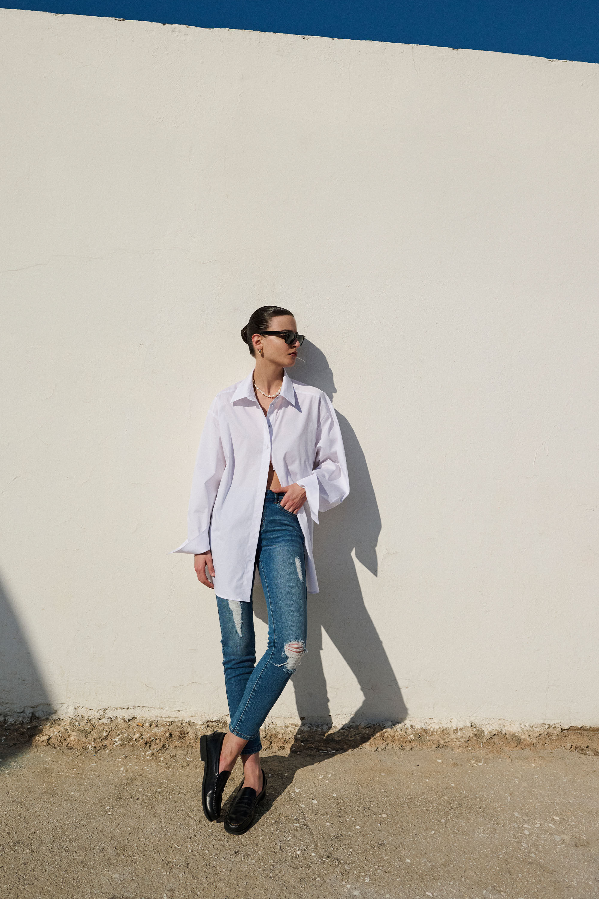 Kate Hipster Jeans In Dark Denim Bardot