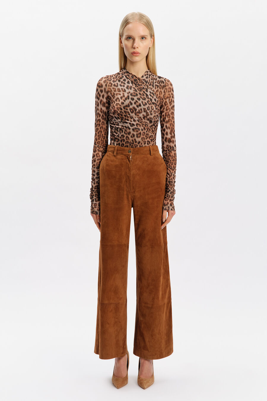 Evina Genuine Suede Pant