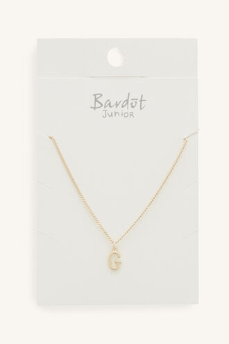 INITIAL NECKLACE in colour GOLD EARTH