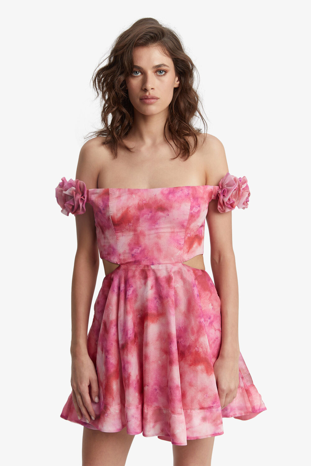 CUPID MINI DRESS in colour PINK T DYE