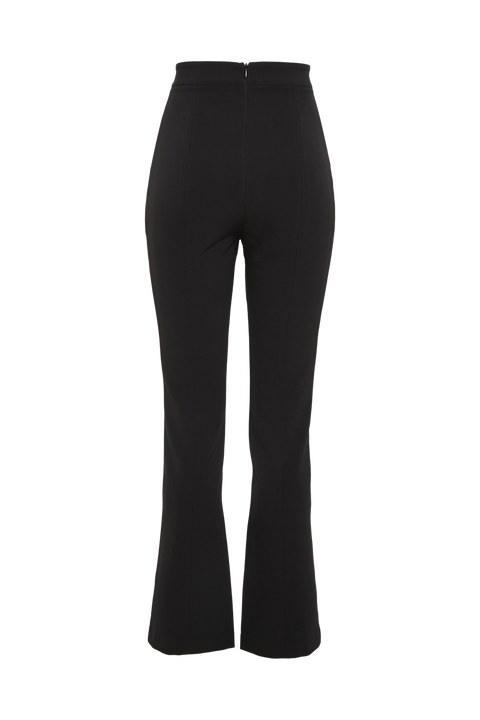 KICKFLARE SPLIT PANT in colour CAVIAR