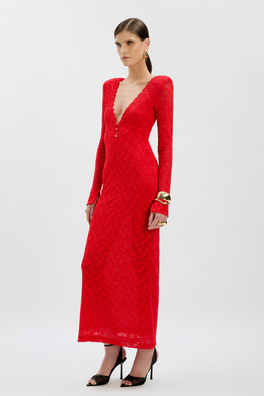 Zenia Long Sleeve Midi Dress