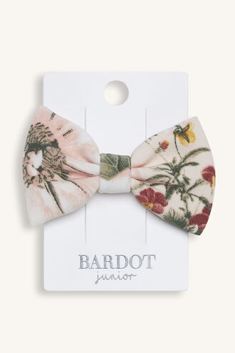 EBONY BOW CLIP in colour PEACH