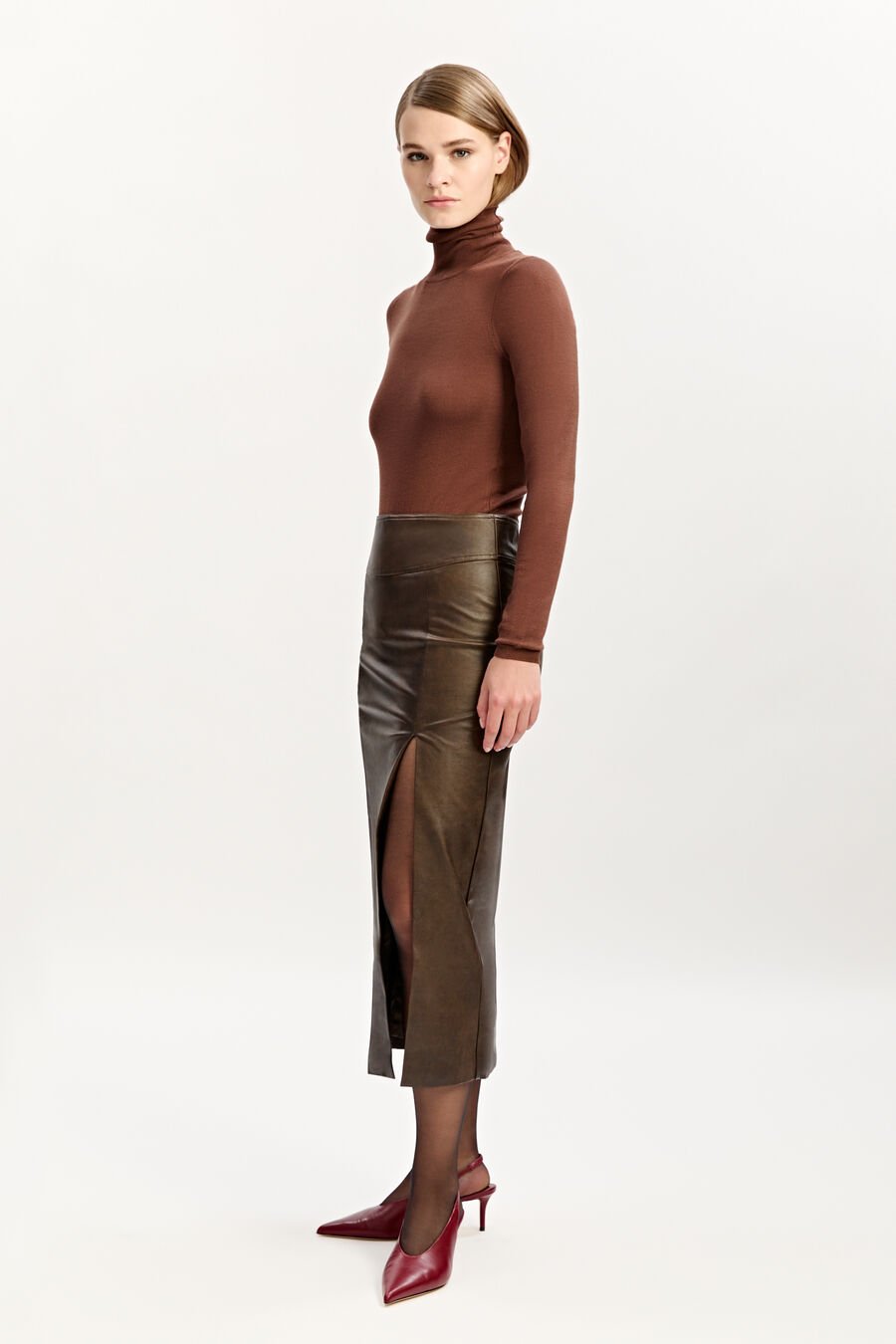 Roll Neck Knit Bodysuit