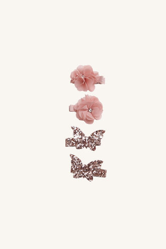 FLY FLOWER CLIPS in colour PINK CARNATION