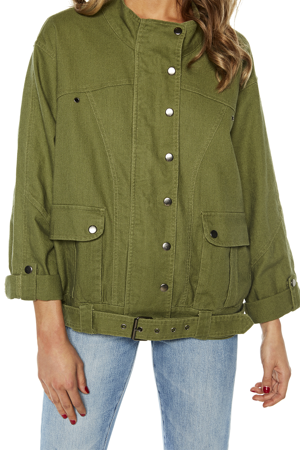 Khaki Jacket Ladies Clothing & Jackets & Coats Bardot