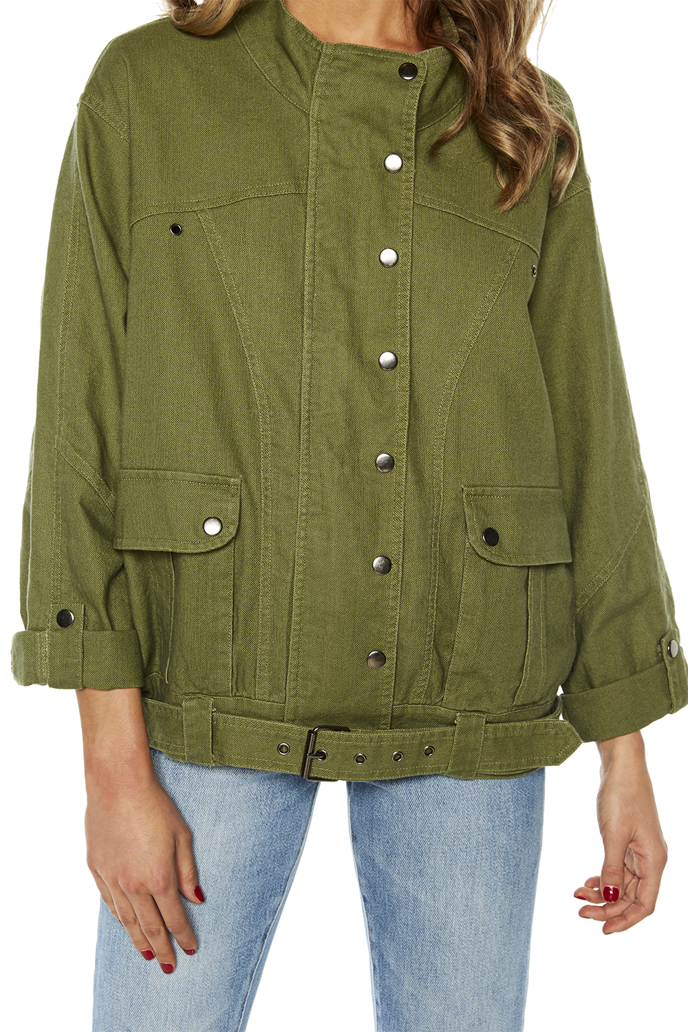 Khaki Jacket | Ladies Clothing & Jackets & Coats | Bardot