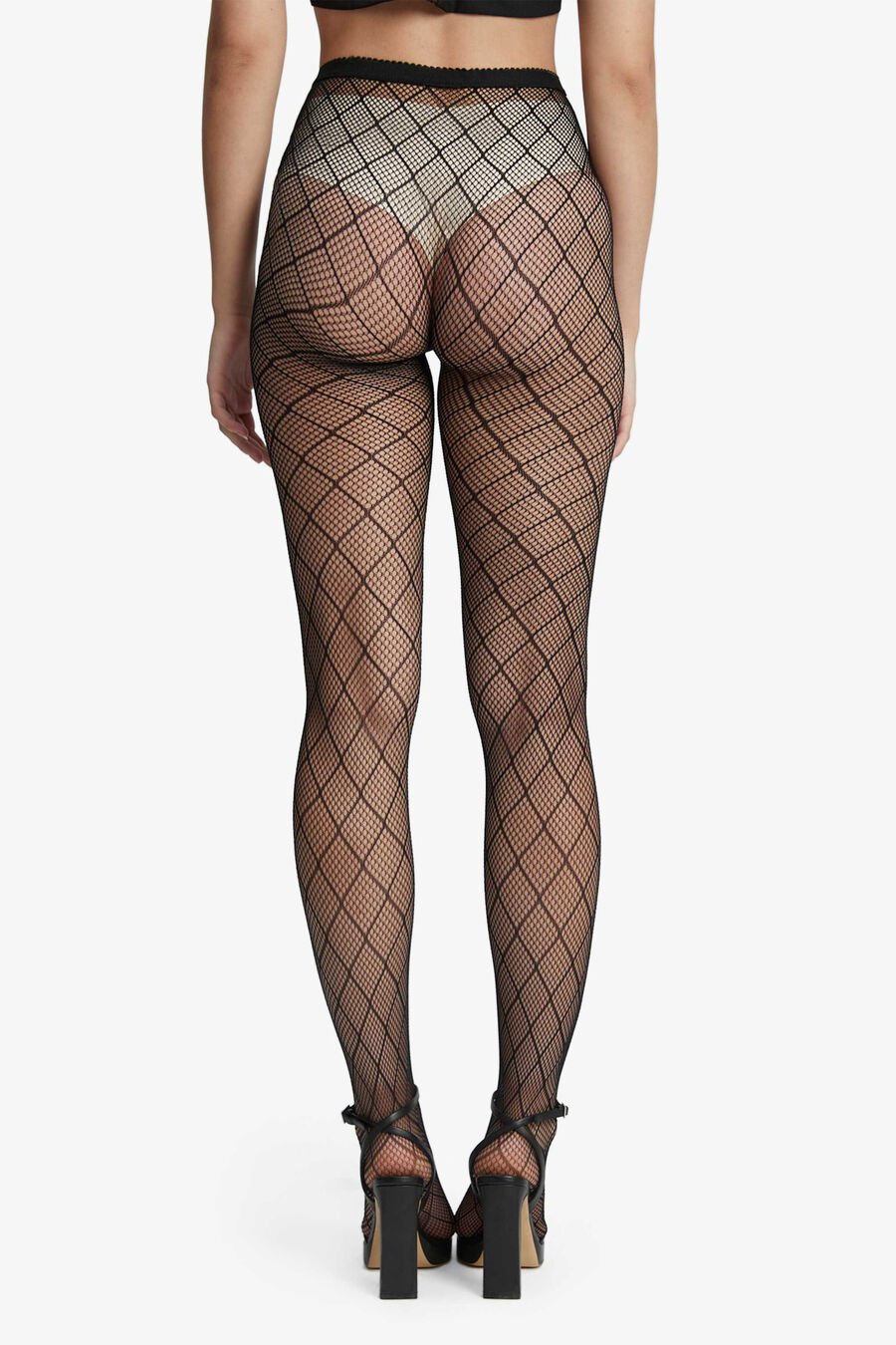 Diamond Fishnet Tights