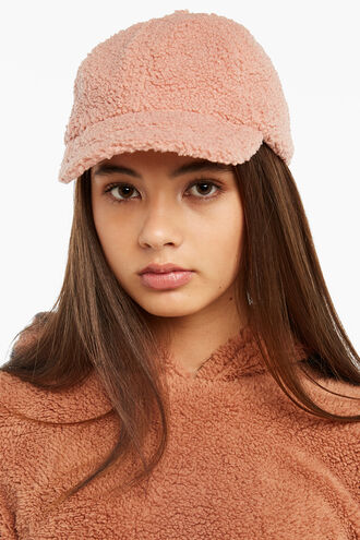 TEDDY CAP in colour PINK CARNATION