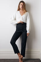 THERESE BUCKLE PANT in colour CAVIAR