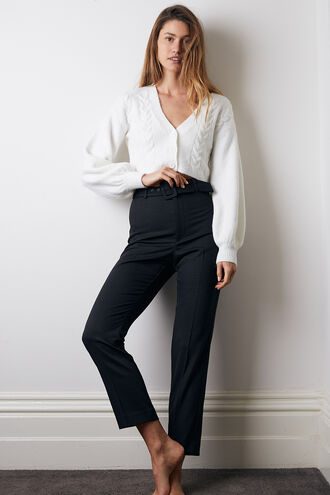 THERESE BUCKLE PANT in colour CAVIAR