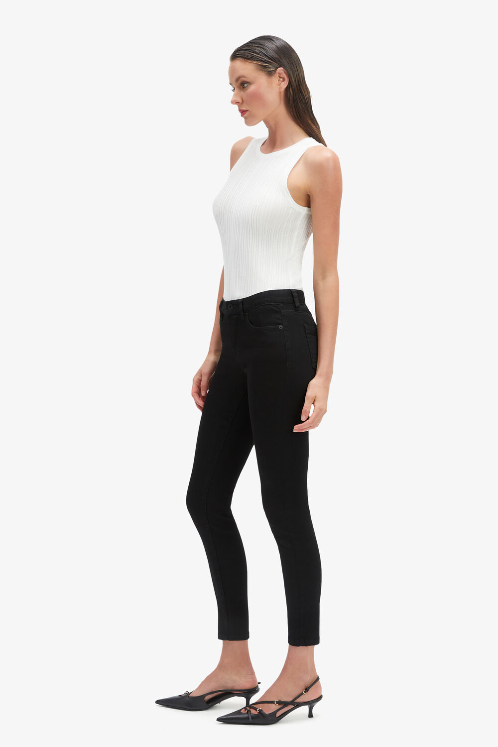KATE HIPSTER JEAN in colour JET BLACK
