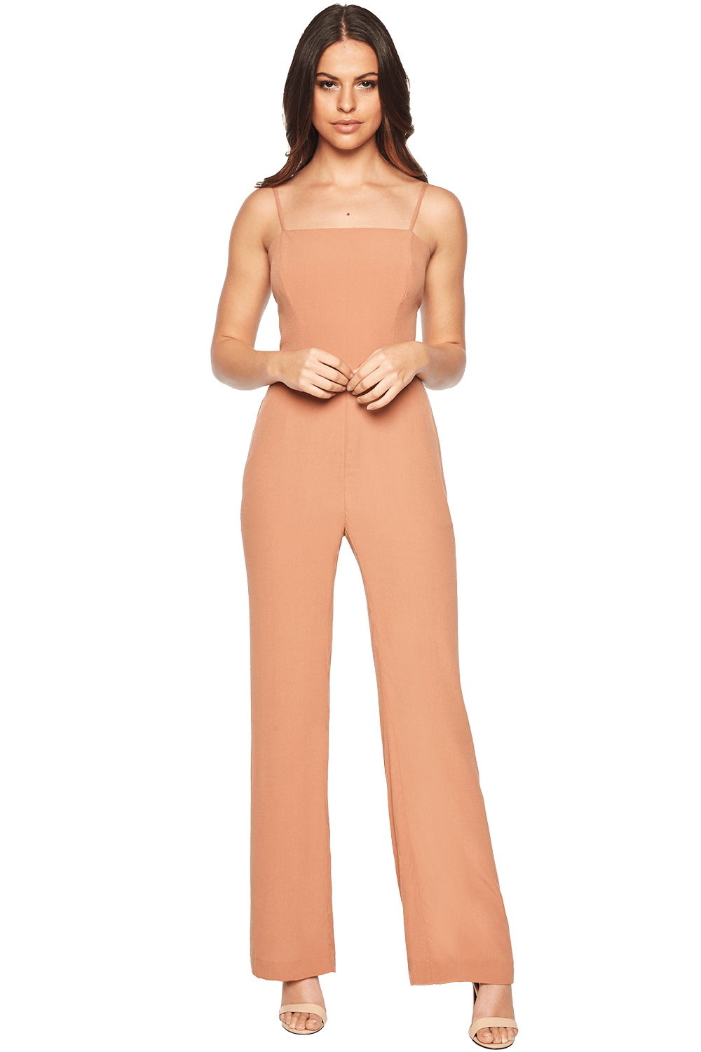 Brown colour jumpsuit clearance