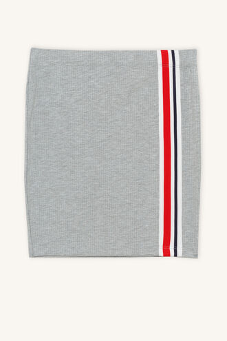 BLAIRE RIB SKIRT in colour MOONBEAM