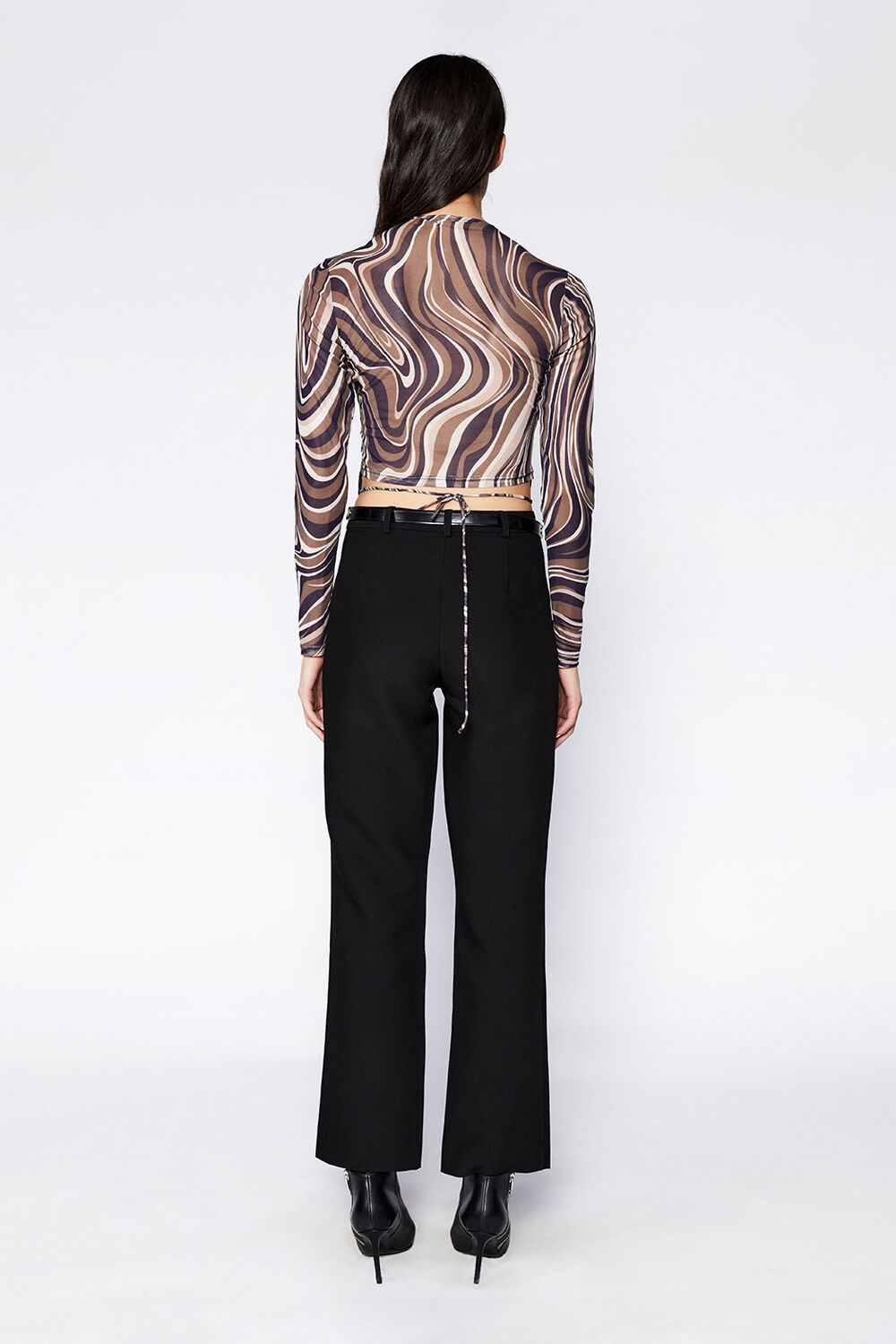 AUSTYN PANT IN BLACK in colour CAVIAR
