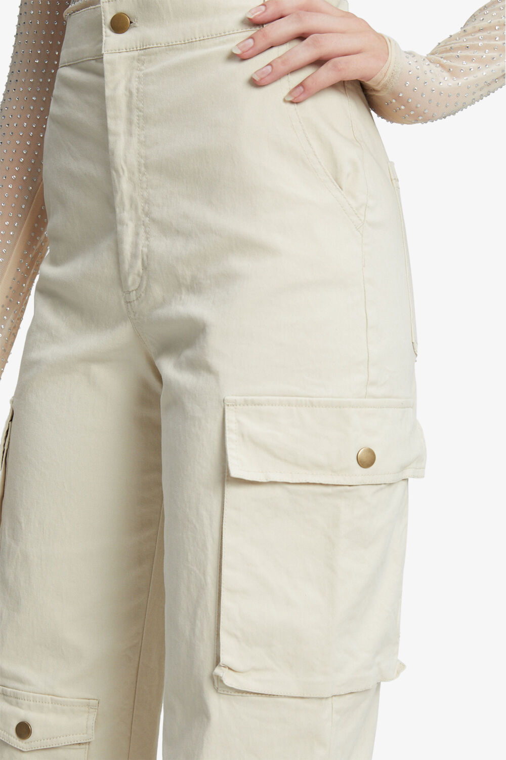 BECCA CARGO PANT in colour TAN
