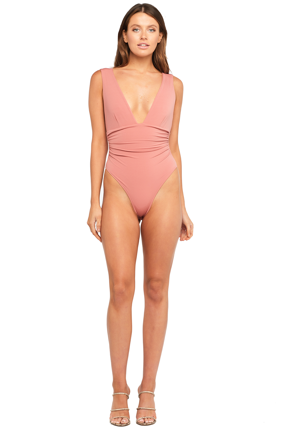 ALI BODYSUIT in colour BRANDIED APRICOT