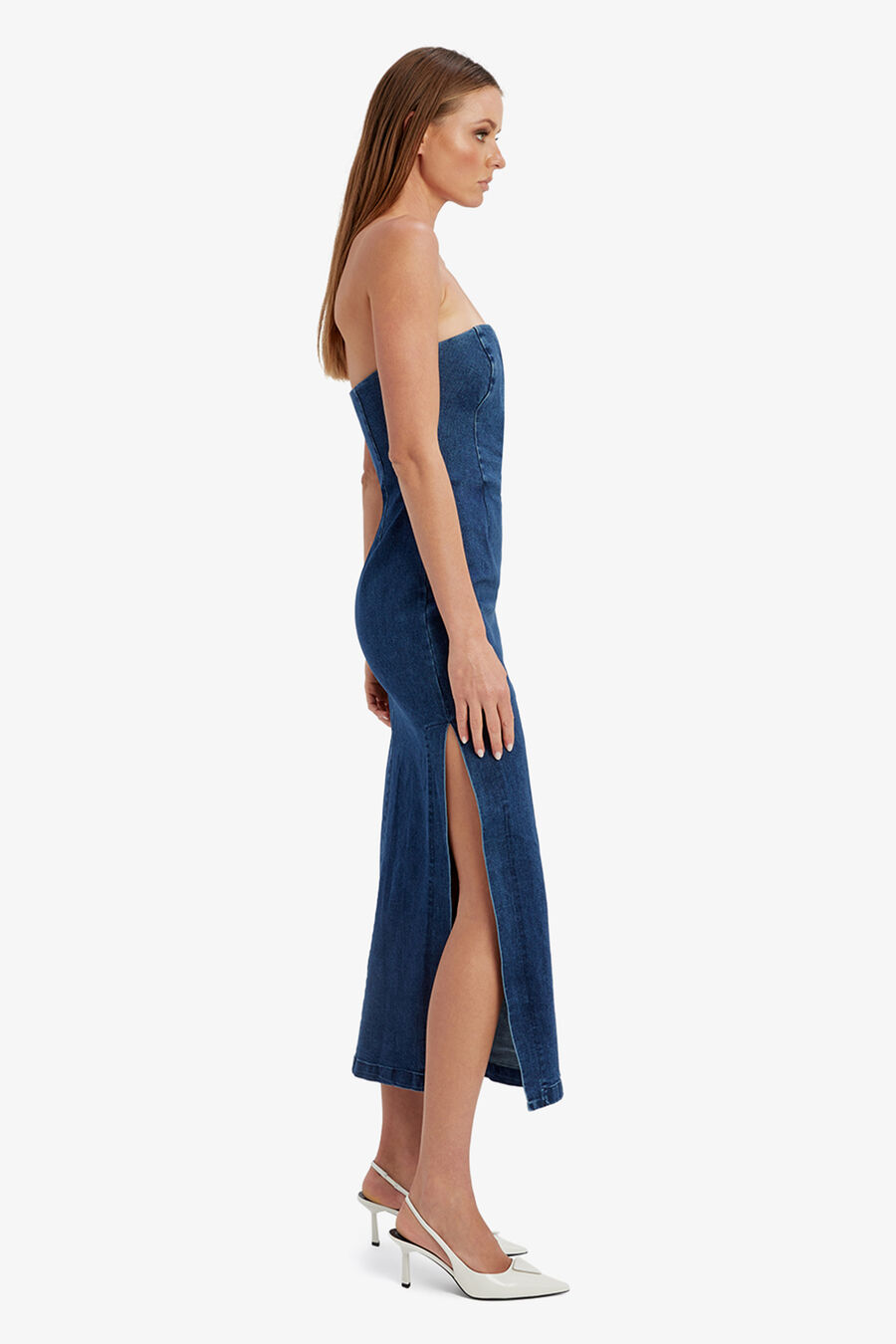 Eleni Denim Midi Dress