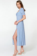 MILLIE FLORAL DRESS in colour POWDER BLUE