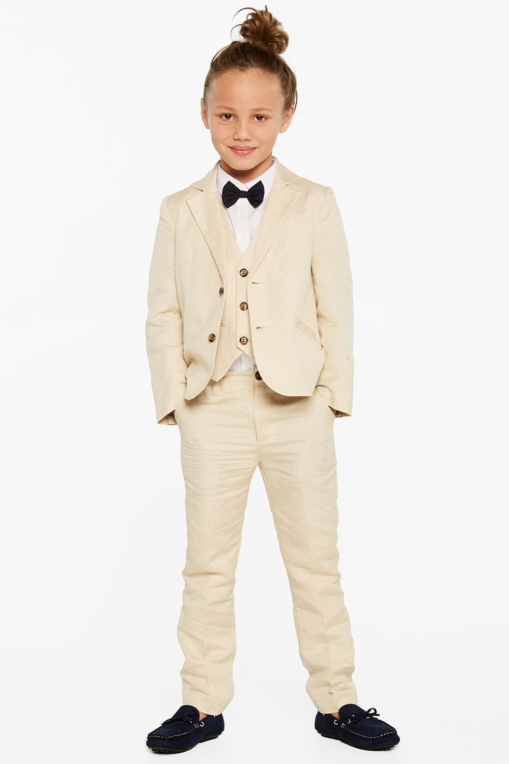 MILES LINEN PANT in colour MOONLIGHT