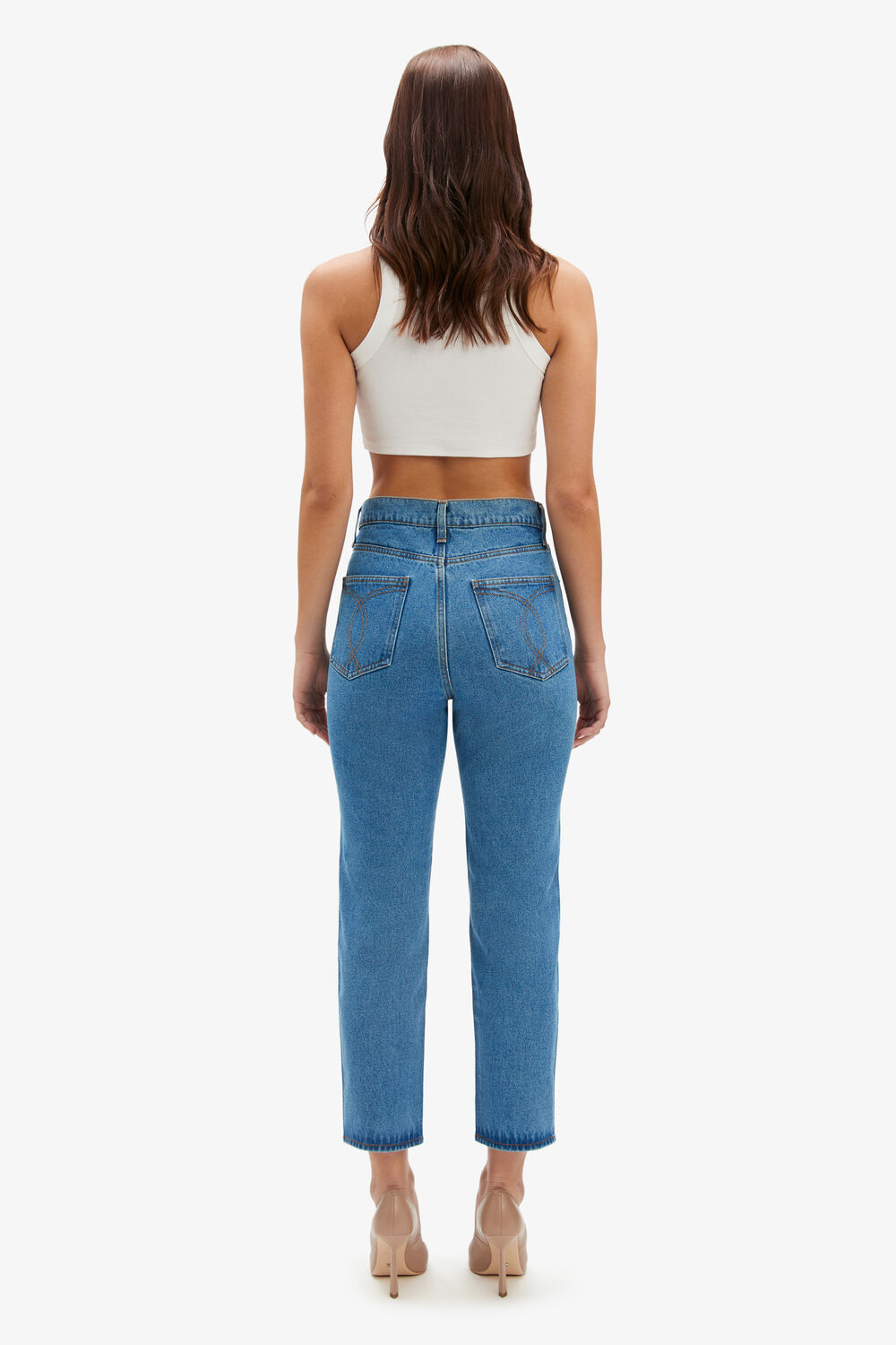 GISELE STRAIGHT LEG JEAN in colour TRUE NAVY