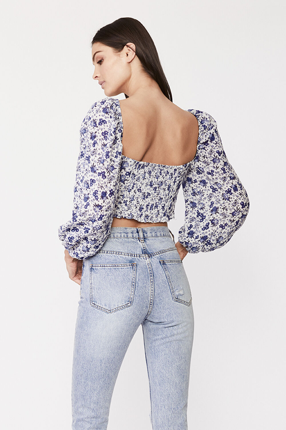 FLORA TIE TOP in colour LOTUS