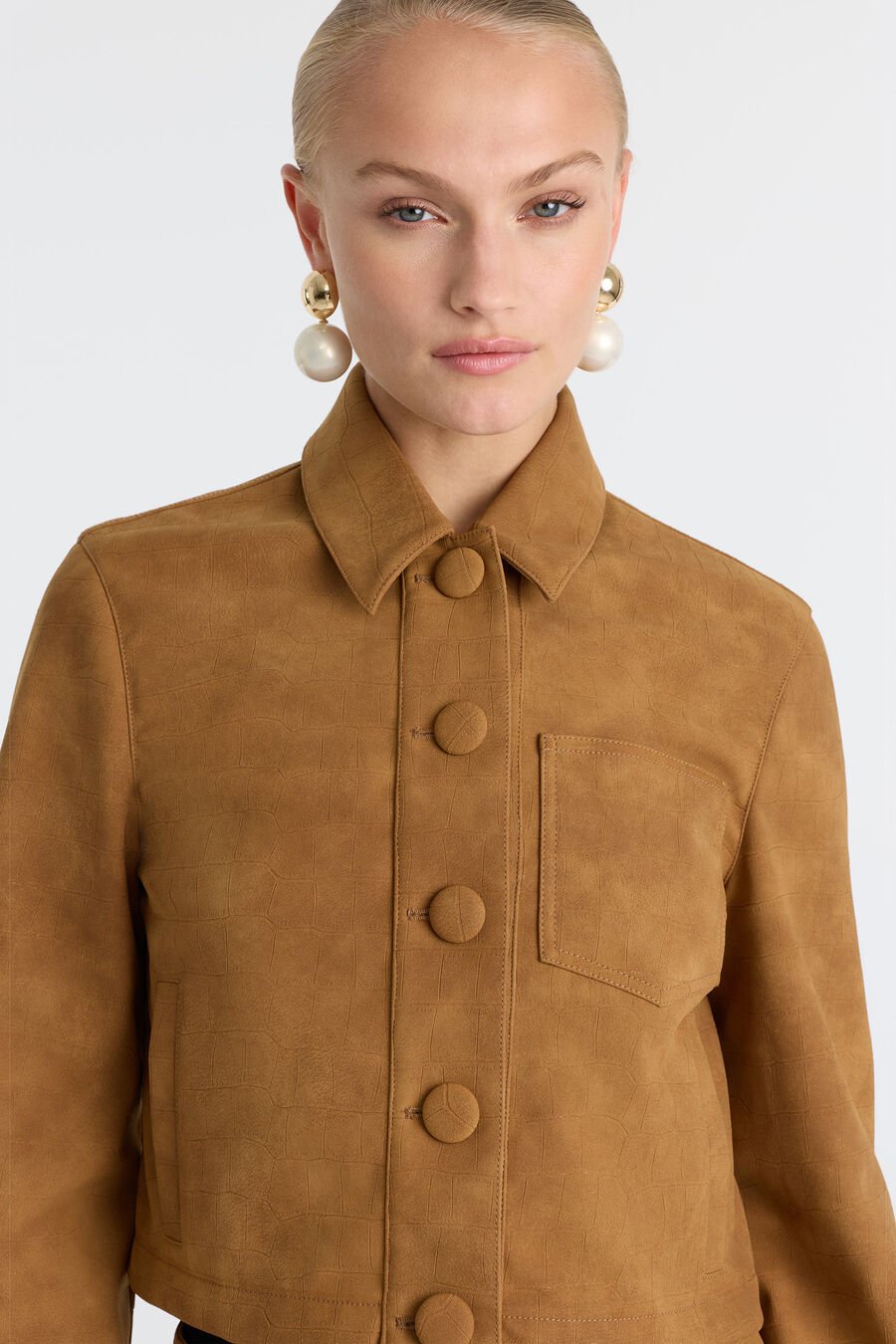 Lorenzo Croc Vegan Suede Shirt