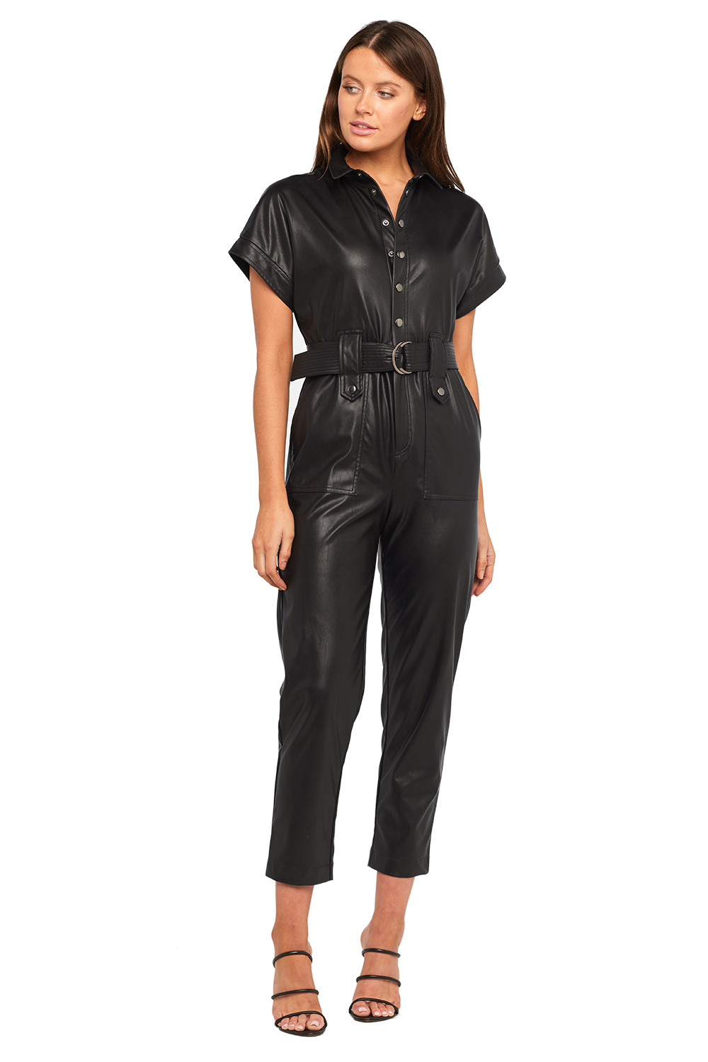 Bardot polly faux leather pants