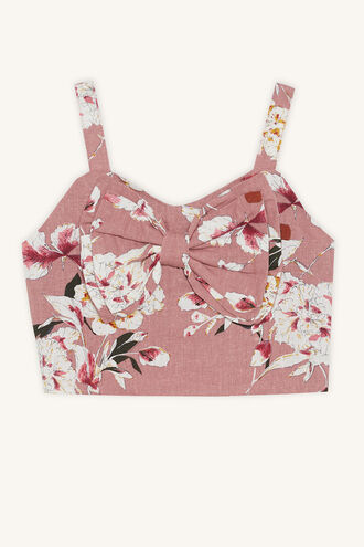 ESTHER CROP TOP in colour BRIDAL ROSE