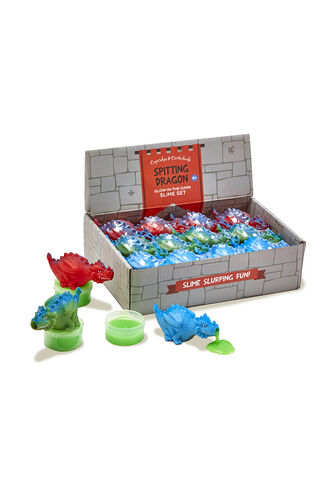 Spitting Dragons in colour BRIGHT WHITE