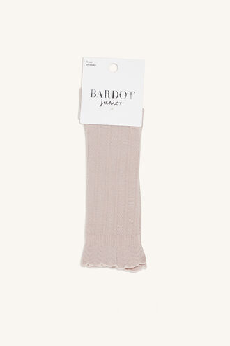 KNEE HIGH BABY SOCK in colour PINK CARNATION
