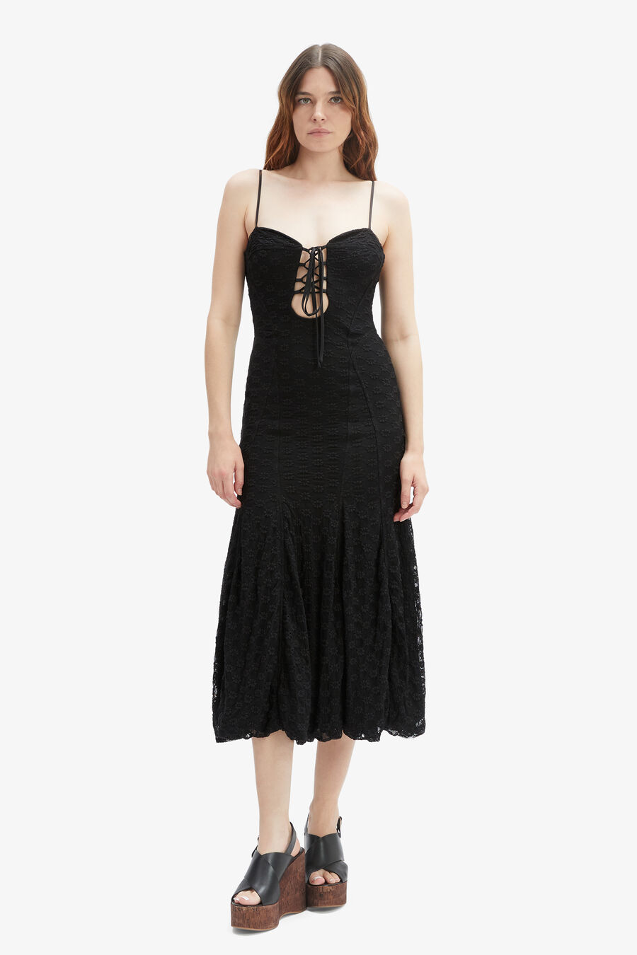 Delaney Lace Midi Dress