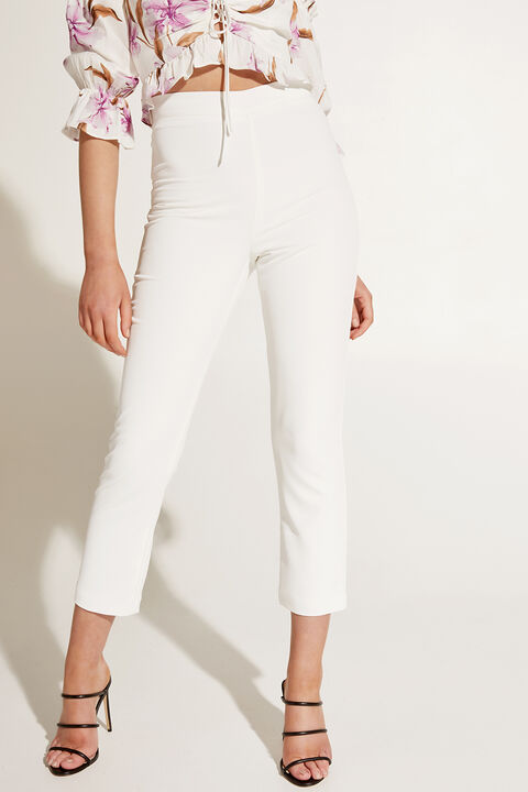 ZALIA SLIM PANT in colour CLOUD DANCER