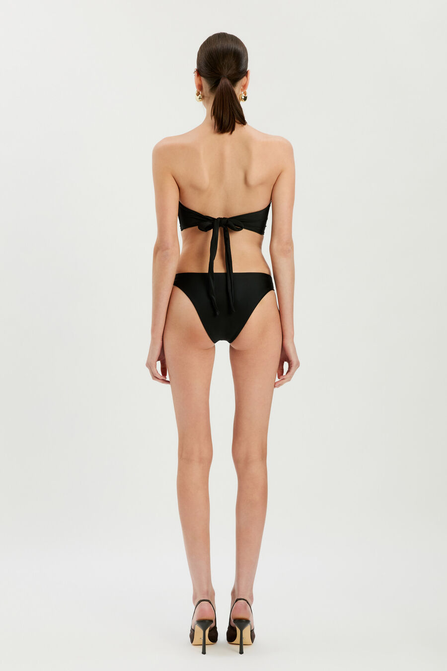 TYRA STRAPLESS ONE PIECE in colour BLACK
