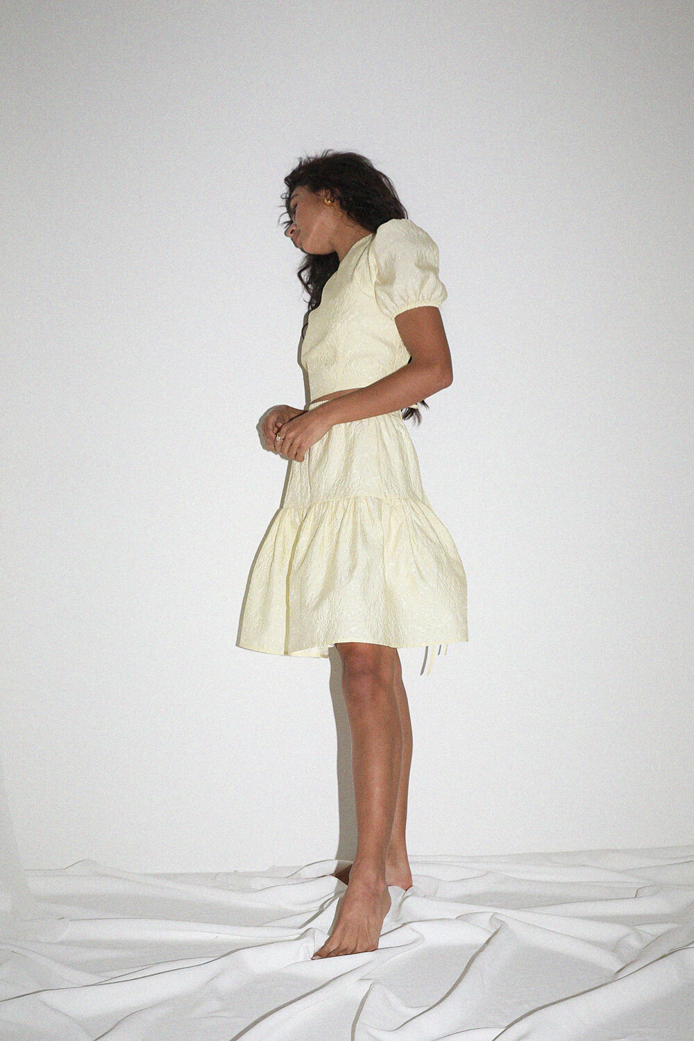 DEMI SKIRT in colour TRANSPARENT YELLOW