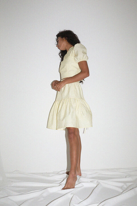 DEMI SKIRT in colour TRANSPARENT YELLOW