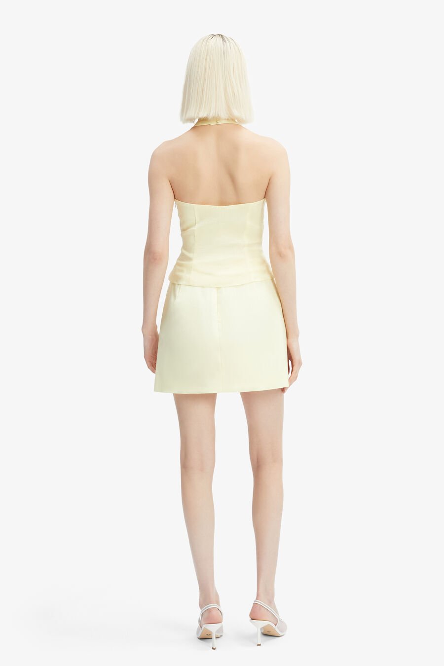 Paola Halter Linen Top