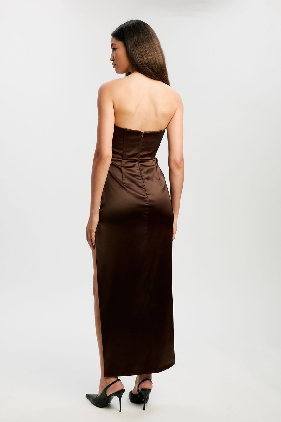 Everlasting Satin Midi Dress