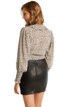 DIANA TIE TOP in colour EGRET