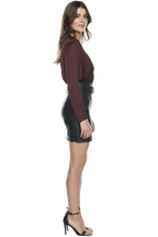 WRAP BODYSUIT in colour WINETASTING