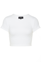 BRIE CROP TOP in colour BRIGHT WHITE