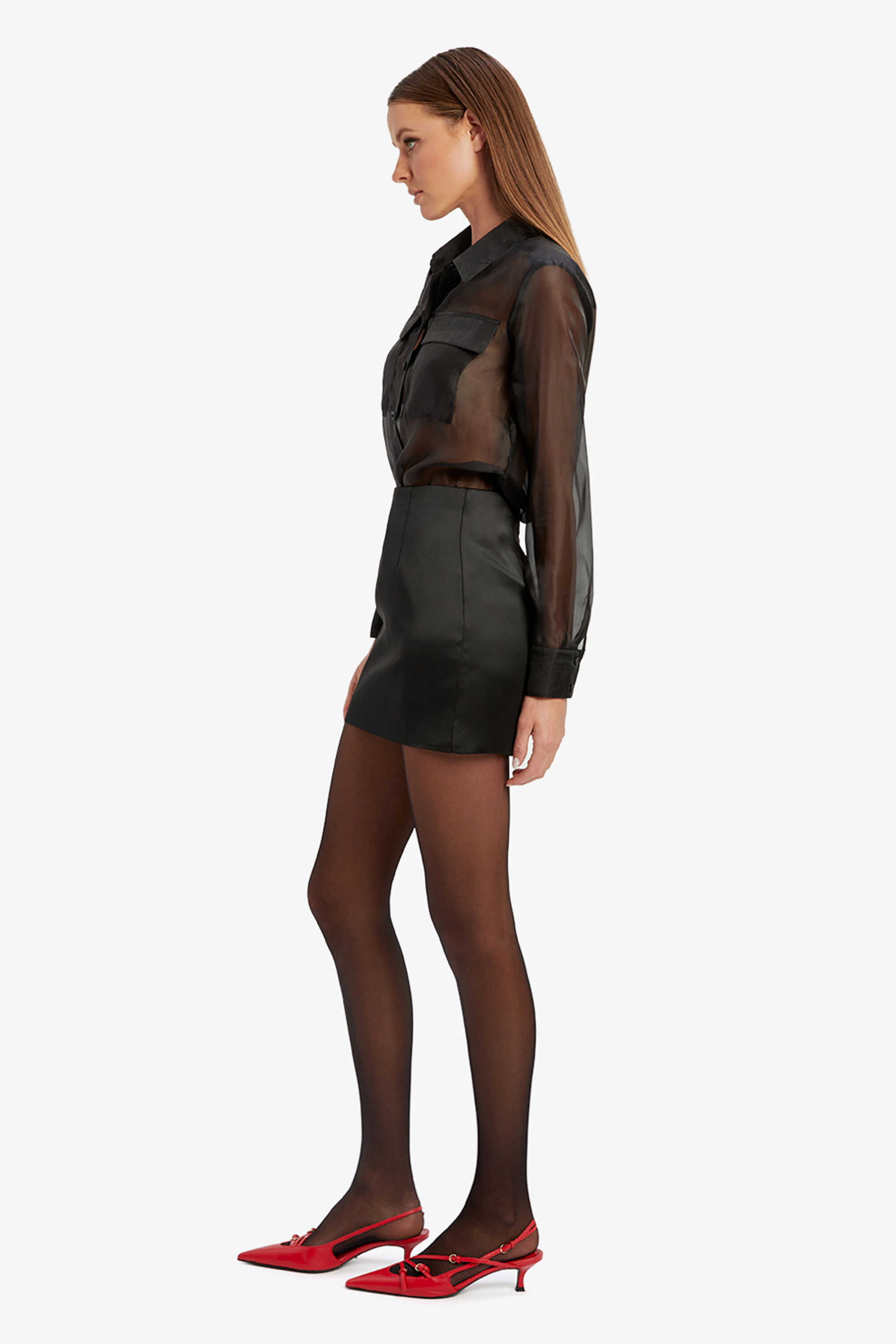Mya Satin Mini Skirt
