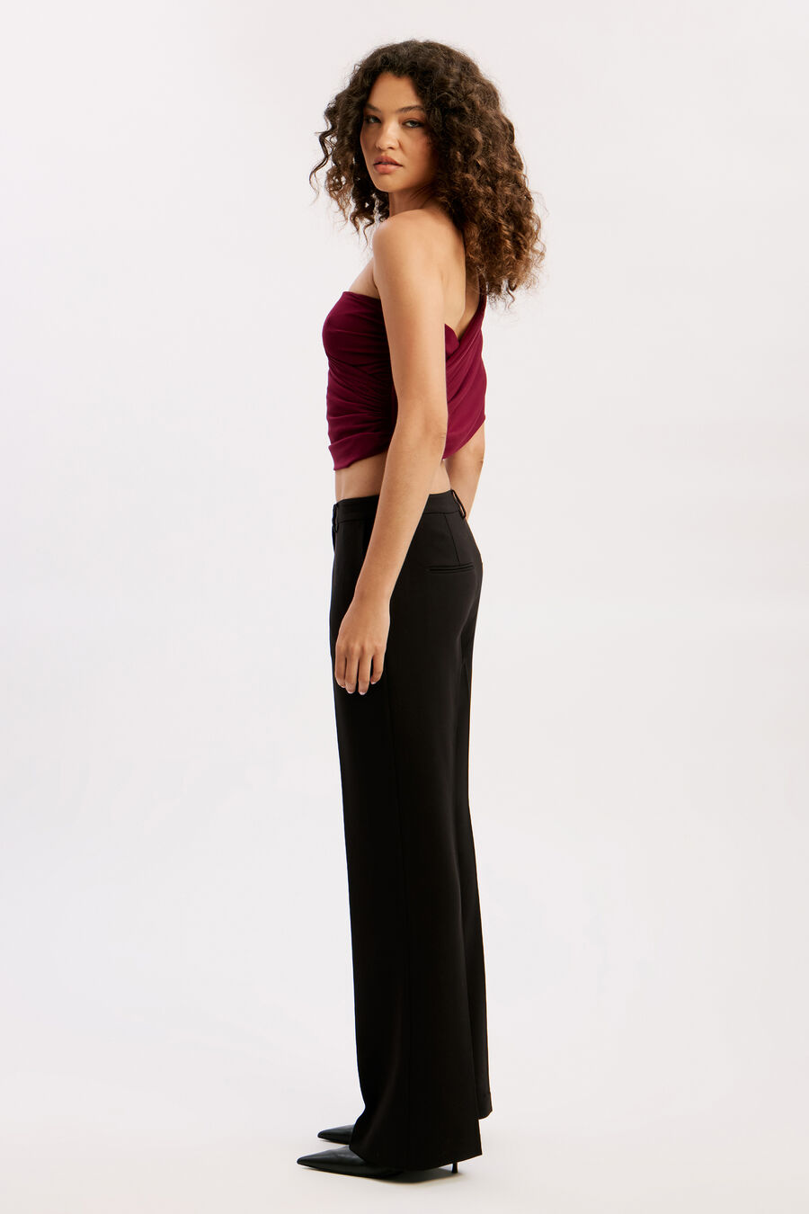 Harley One Shoulder Mesh Top