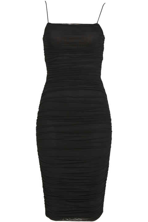 NAOMI DRESS in colour CAVIAR
