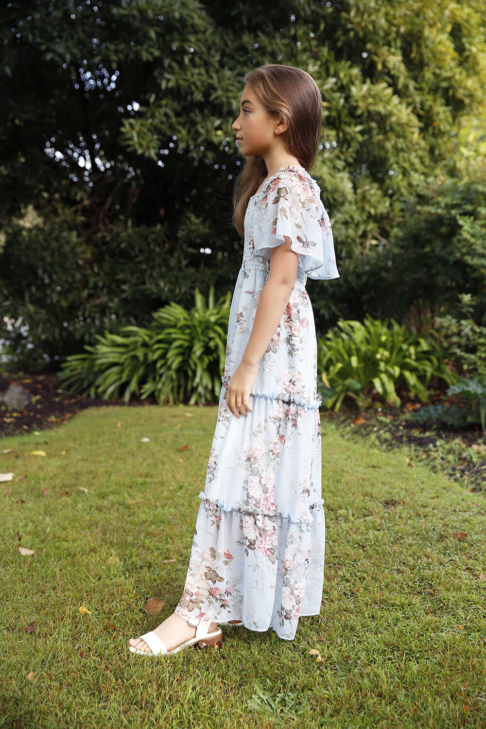 Tween Girl Mia Tiered Midi Dress | Tween Girls 7-16 Dresses | Bardot Junior