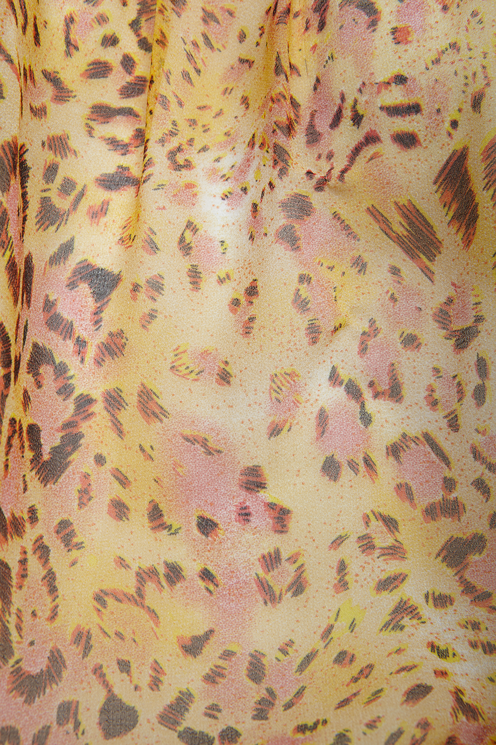 LEOPARD FRILL DRESS in colour WINTER WHITE