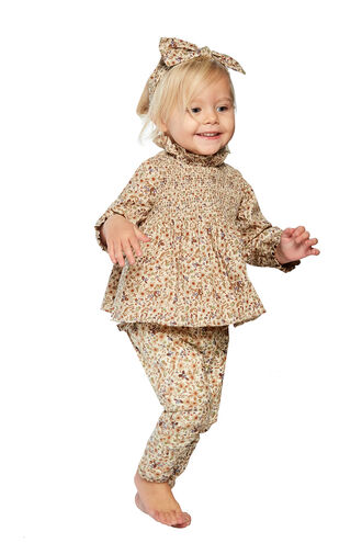 PAIGE SHIRRED TOP in colour BIRCH