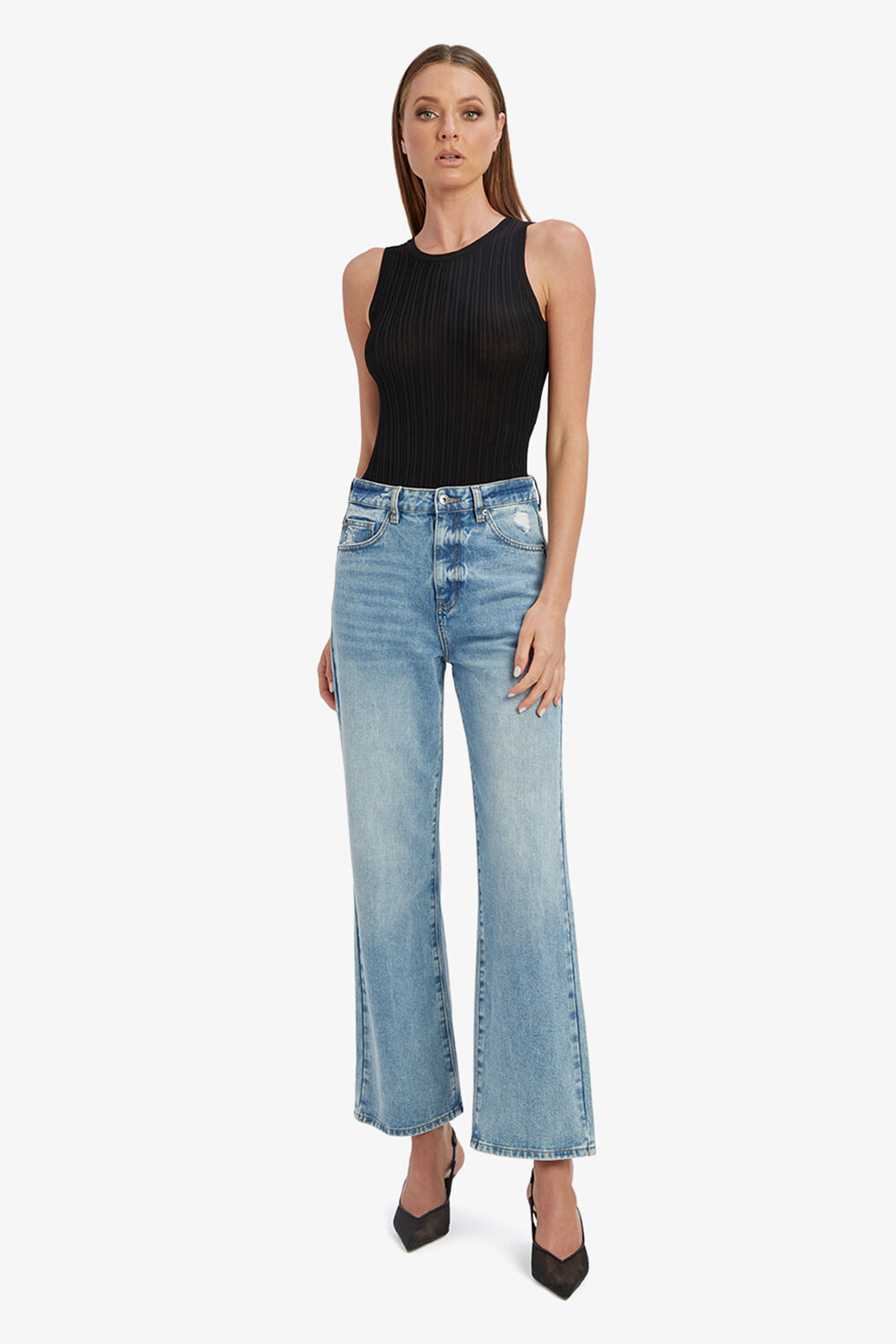 PIA STRAIGHT JEAN in colour MIDNIGHT NAVY