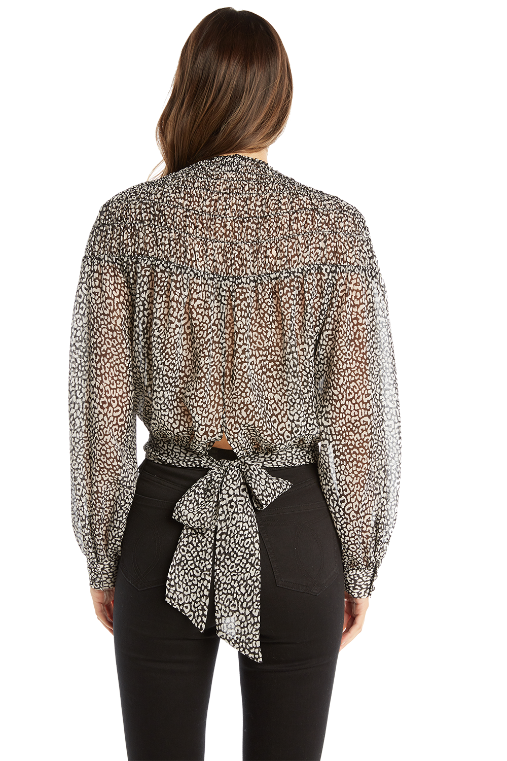 BEBE SHIRRED TOP in colour BRIGHT WHITE